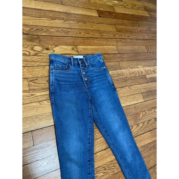 Everlane Womens The Vintage Skinny Jeans Size 24 Ankle Crop 24x24 Blue Denim - Picture 2 of 7